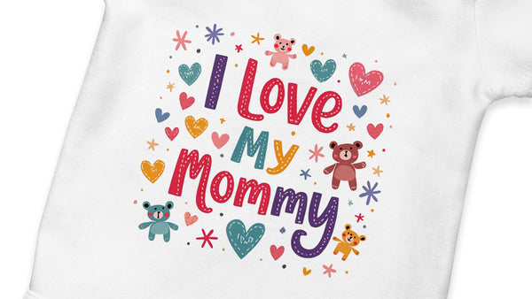 "I love my mommy" Baby Romper