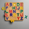 A–Z Wooden Alphabet Puzzle Board for Kids – Colorful English Learning Toy (20×20 cm)