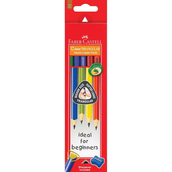 Faber Castell 12 Junior Triangular Smooth Graphite Pencil