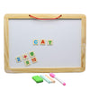 Wooden Black & White Board Large – Magnetic Alphabets & Numbers