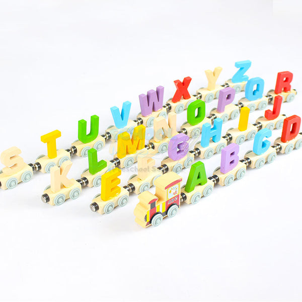 27 Pcs Capital Alphabets Train Wooden & Magnetic #1859