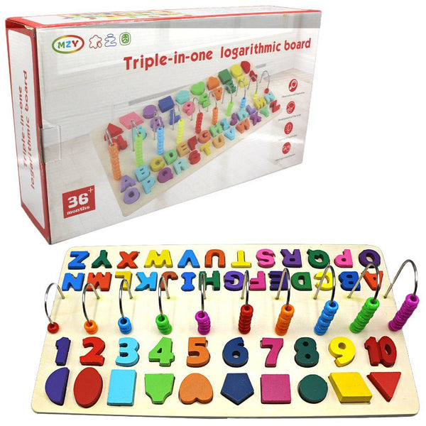 3 in 1 Logarithmic Wooden Board Large