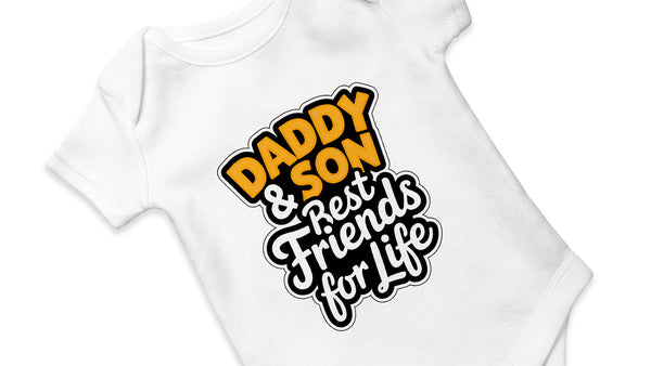 "Daddy and Son Best Friend for life" Baby Romper