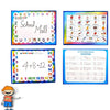 3 Double sided White Boards with 3 Markers & 2 Dusters WB-3