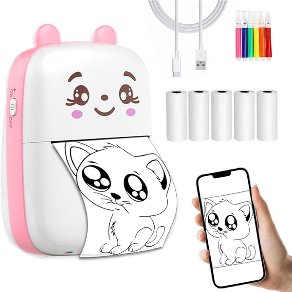 Mini Photo Thermal Printer l Wireless & Bluetooth