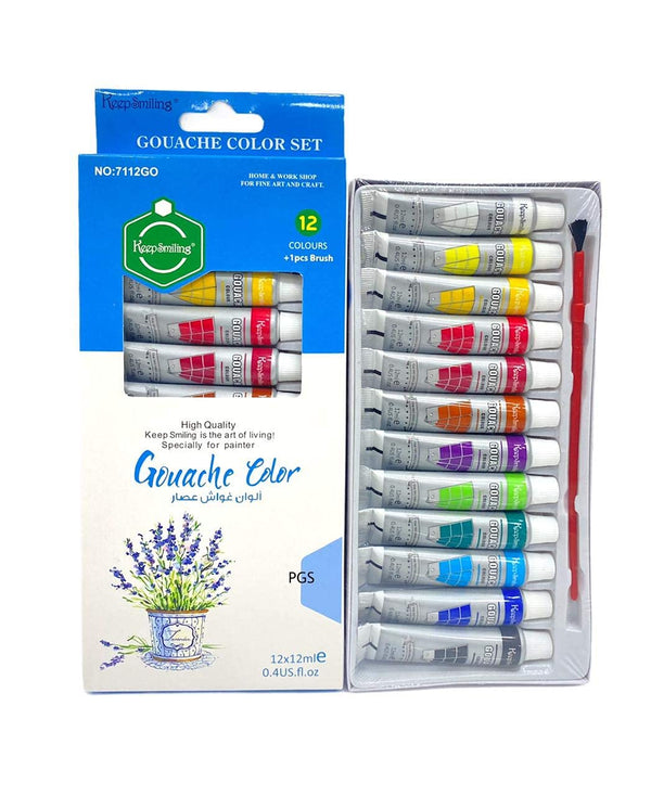 Gouache 12 Colors Set