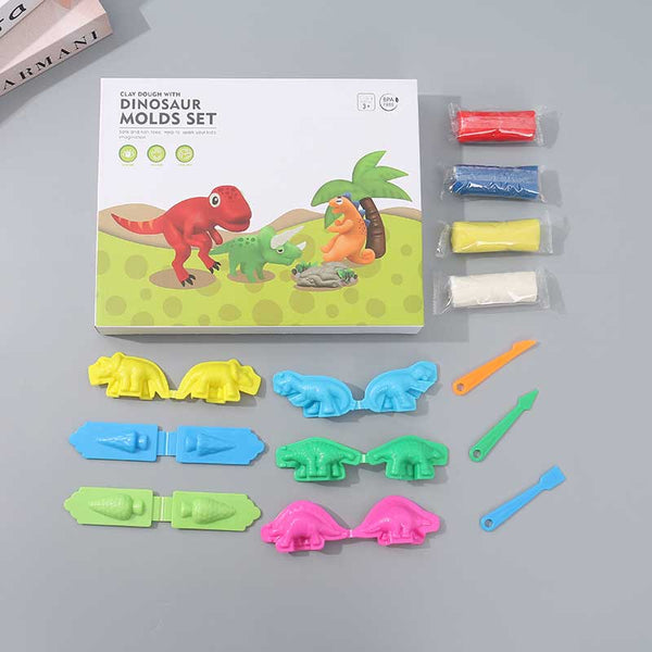 Clay Dough With Dinosaur Molds Set (Model: 11692) With Different Animals Best Packing