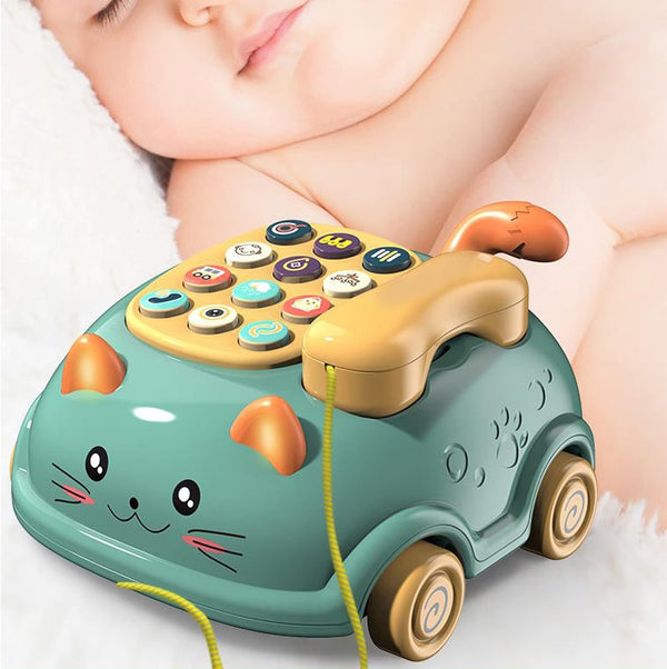 Cat Pull Musical Baby Telephone
