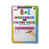 8 in 1 Write and Wipe Practice Book With Marker And Duster