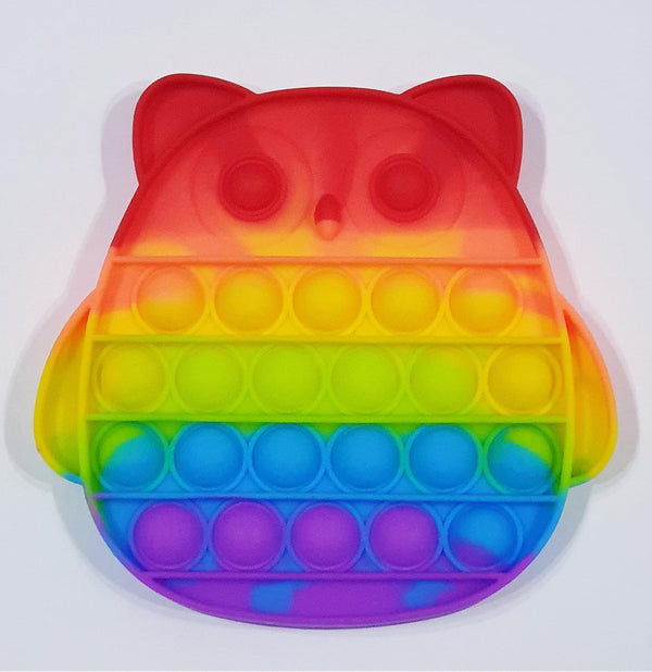 Owl Shape Push Pop It Bubble Fidget Silicone Toy