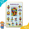 Wood Intelligence 40 Pcs Russian Puzzle Blocks