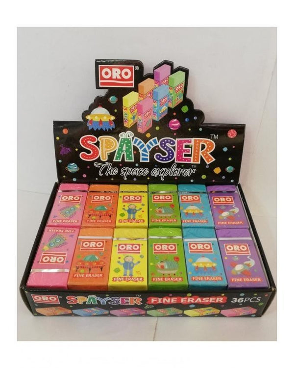 ORO Spayser Eraser 36 Pcs Box