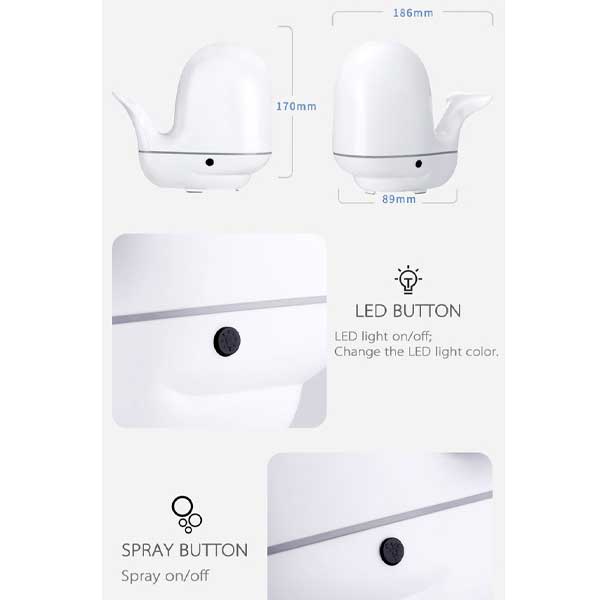 Whale aroma diffuser