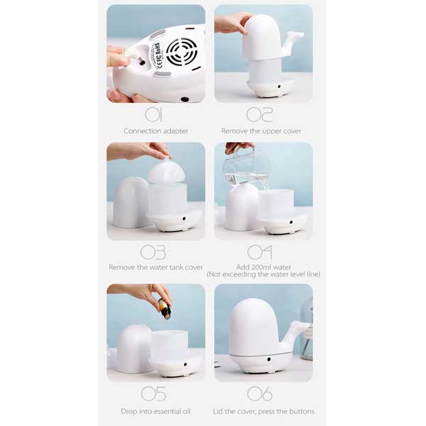 Whale aroma diffuser