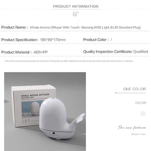 Whale aroma diffuser