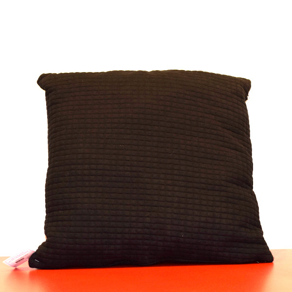 Fleece Fabric Sofa Cushion With Pearl (Black)