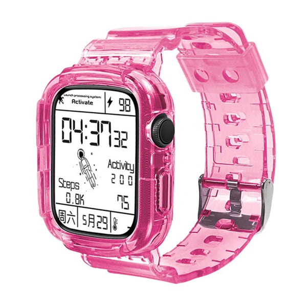 Rugged Protective Case with Strap for Apple Watch Series 1-6 & SE 42/44mm