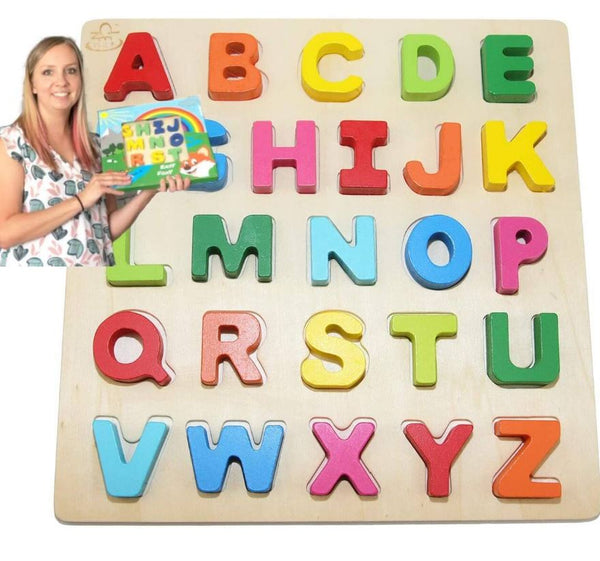 Wooden Fun & Learn Puzzle (Alphabet & Numbers)