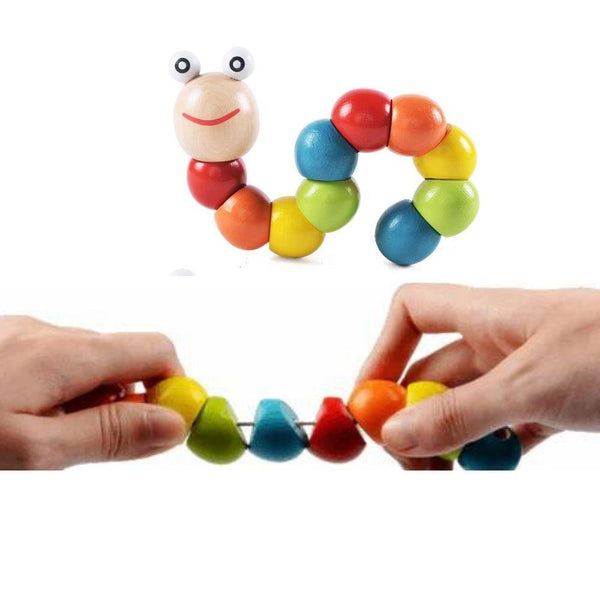 Baby Caterpillar Wooden Toy