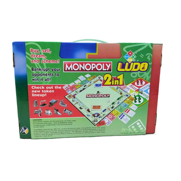 MONOPOLY AND LUDO 2 IN 1 GAME