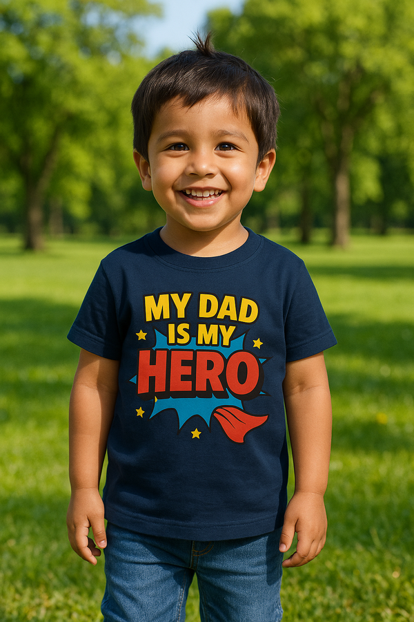 My Dad is My Hero Kids T-Shirt