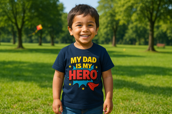 My Dad is My Hero Kids T-Shirt