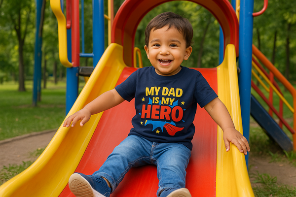 My Dad is My Hero Kids T-Shirt