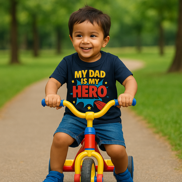 My Dad is My Hero Kids T-Shirt