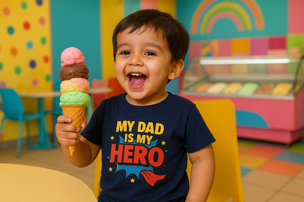 My Dad is My Hero Kids T-Shirt