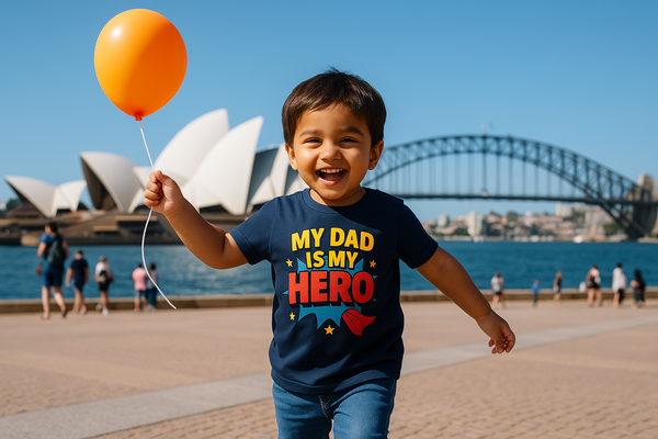 My Dad is My Hero Kids T-Shirt
