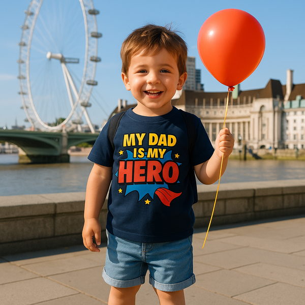My Dad is My Hero Kids T-Shirt