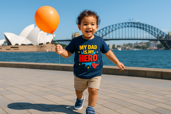 My Dad is My Hero Kids T-Shirt