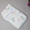 Children's Animal bath towel With Cow Design Printed Skin-Friendly in Off White Color And Comfortable Use