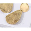 Classic Style Golden Metal Earrings