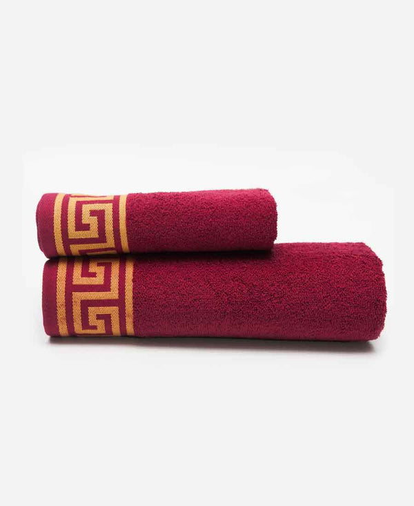 Hand Towel & Bath Towel Border 2PC Set