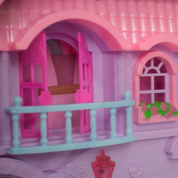 DIY Villa Happy Family House With Little Cute Family | Colorful Lighting & Music (super big size)