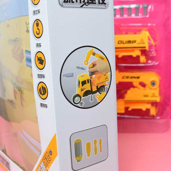 Crane Truck Toy For Kids With a Rolling Tank Is a Powerful Toy