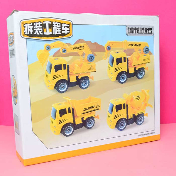 Crane Truck Toy For Kids With a Rolling Tank Is a Powerful Toy