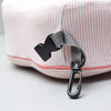 Neck Pillow Has Nice Pink Color Lining Designs With nice Zip And Square Belt For Attaching