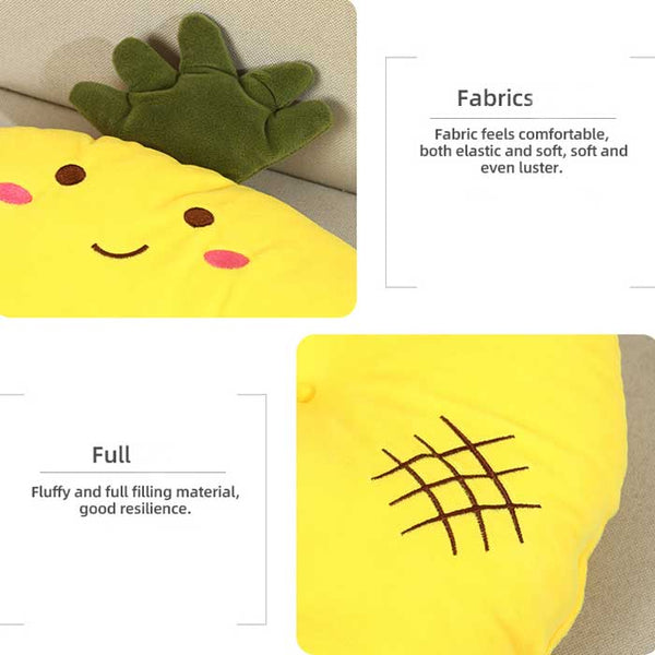 Fruit Series Pineapple PP Foam Holes Cushion(Yellow)