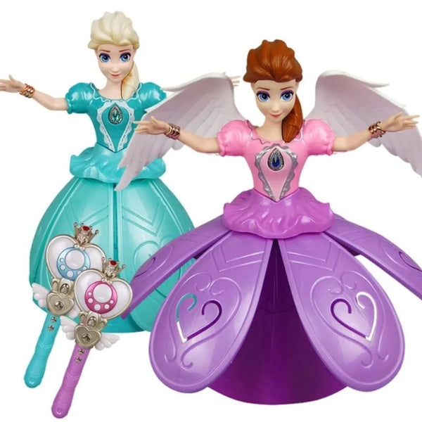 PRETTY ROTATING FROZEN DOLL