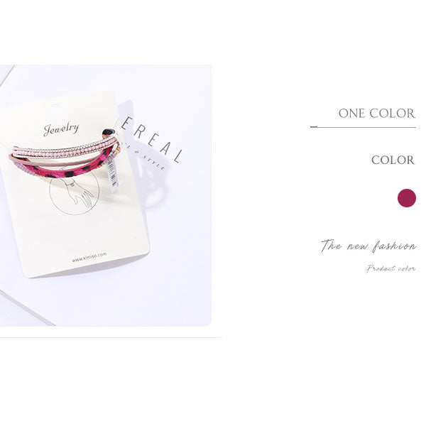 Purple Layered Beads Tassel Bracelet