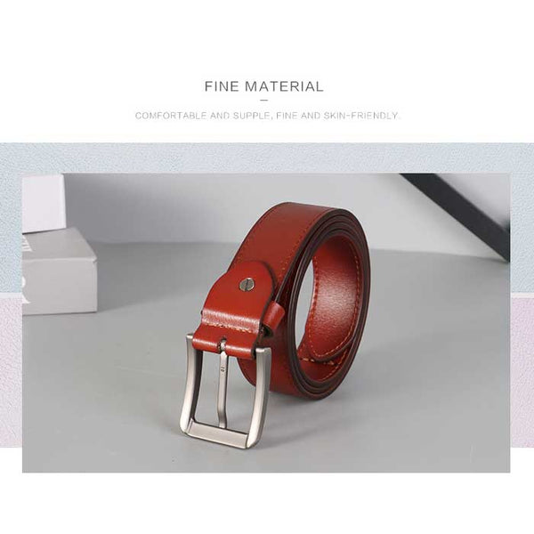 Retro leather men's belt (mixed color)
