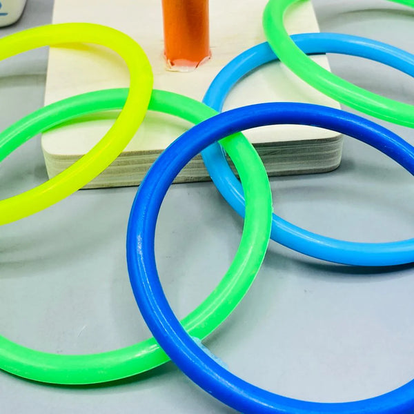 Wooden Throwing Circle Game Clown Ferrule