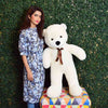 Soft And Huggable Jumbo White Teddy Bear 100cm - Giant Teddy Bear