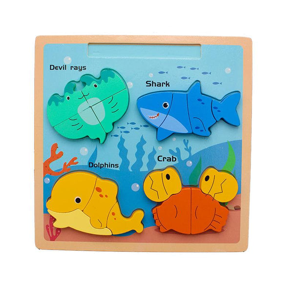 Multifunctional Wooden Puzzle Drawing Board