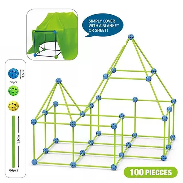 DIY Building Blocks Glowing In The Dark Educational Kids Toys – 100 Pieces