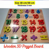 Wooden Learning Puzzle Alphabet & Characters Board With Words