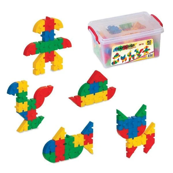 DEDE Tik Tak Puzzle Multicolor Blocks in Box – (250 Pieces)