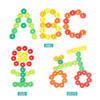 Colorful wooden puzzle with numbers